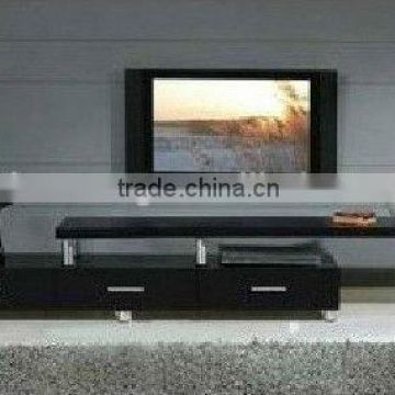 Modern Black High Gloss MDF TV Stand