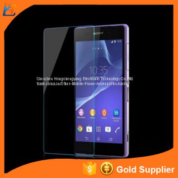 High clear anti friction mobile screen for sony xperia tempered glass screen protectors