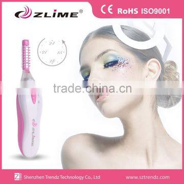 Hot Sale Rechargable Home Use Heated Plastic Eyelash Curler