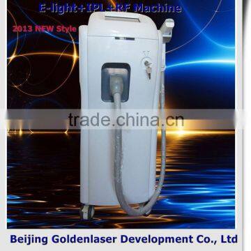 www.golden-laser.org/2013 New style E-light+IPL+RF machine body faradic machine