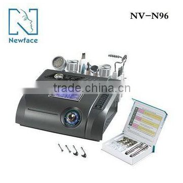 suitable for salon use N96 6IN1 diamond dermabrasion machine with ultrasound and skin scrubber