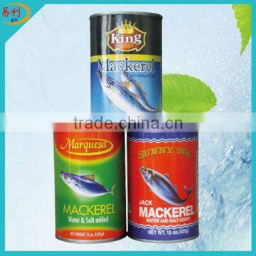 Manufacture of jack mackerel in brine oil