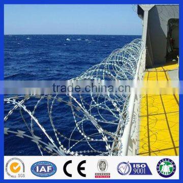 2015 hot sales!!! high quality powder coated razor barbed wire for sale