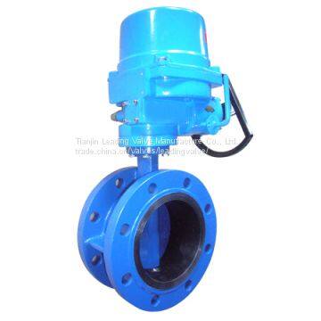 PN10/16/ANSI150 Double Flanged drilling/vulcanizaed butterfly valves