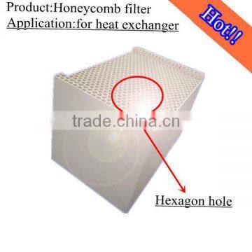 Honeycomb filter for Heat Exchanger(Cordierite, Mullite,90% al2O3)