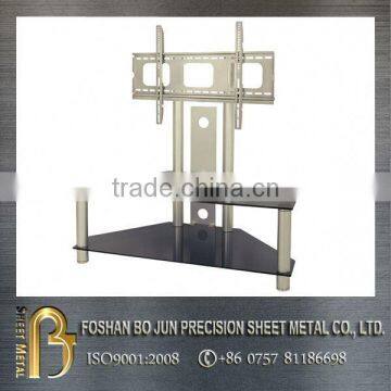 China suppliers custom stainless steel tv stand with glass, living room furniture tv stands