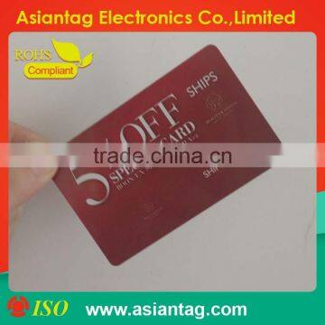 Plastic transparent pvc cards