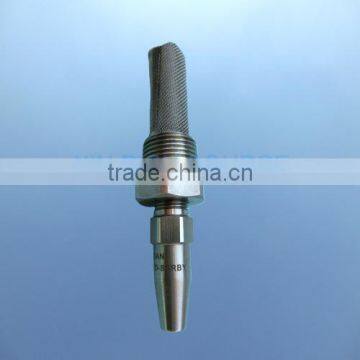 High pressure ceramic solid stream nozzle