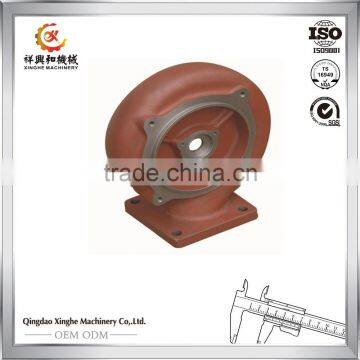 2017 best service OEM metal iron sand casting water pump parts casting flange pump