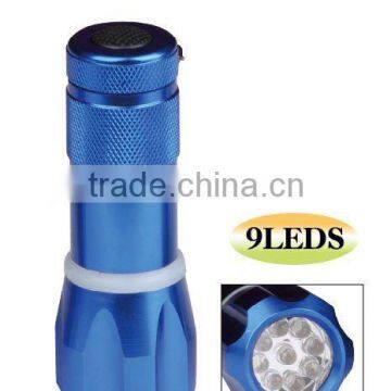 9 LEDs Aluminum Flashlight