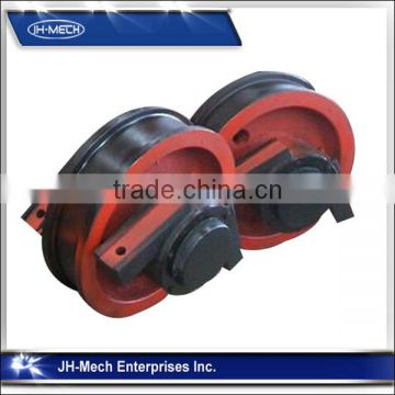 Forged wheel crane trolley wheels gantry crane wheels