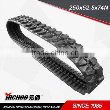 rubber track fit for excavator (250x52.5x74N)