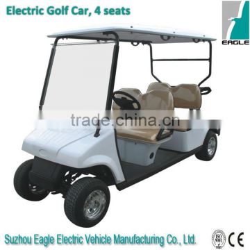 Mini electric golf cart in golf course