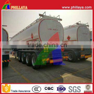 4 Axles Road Mobile Tanker 60000L Fuel Gasoline Oil Tank Semi Trailer photo-6