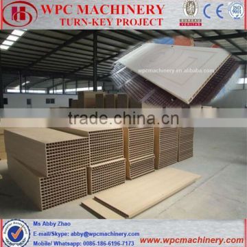 PVC+wood WPC PVC hollow door machine/wpc door machine