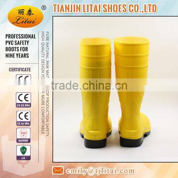 Yellow Pvc Safety Shoes With Steel Toe and Mid Plate photo-4