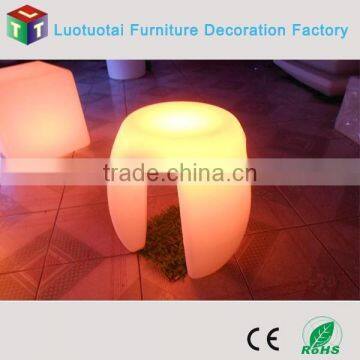 battery rechargeable glowing LED stools furniture for hotel decorate