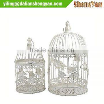 Antique wire bird cage and stand victorian