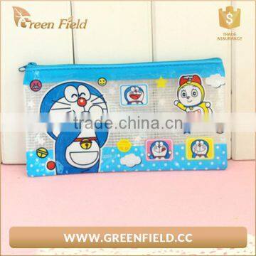 promotion gift custom clear pvc zipper bag pencil case cute cartoon