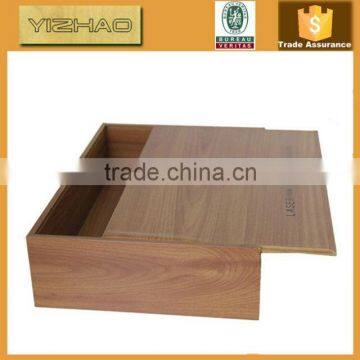 High Quality Small Unfinished Wooden Box With Slide Lid photo-6