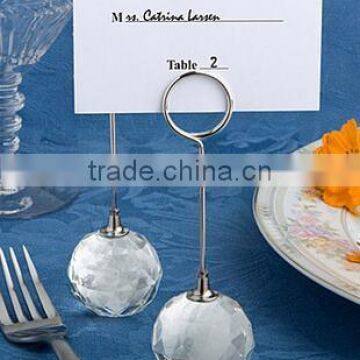 Wedding Table Decoration Crystal Place Card Holder photo-2