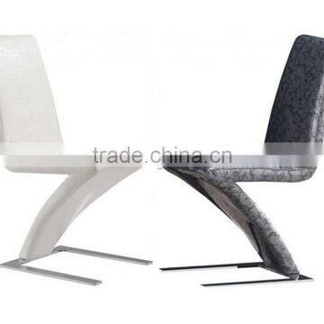 Modern Z Shape Leather Cover Dining Chair photo-2