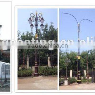 China supplier 10 meters galvanized ornamental lamp post