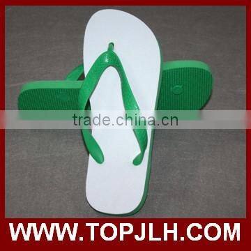 2017 innovative sublimation dye printing white flip flops for wedding