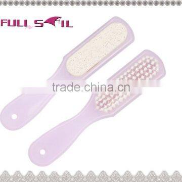 Purple Plastic Foot Brush ,metal btush with callus remover