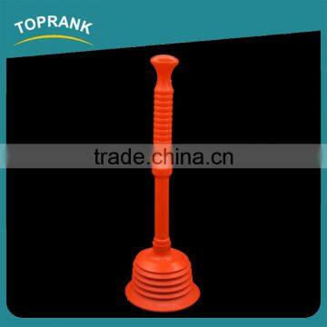 Toprank Best Selling Bathroom Accessories Custom Colored PVC Toilet Suck Toilet Plunger With Plastic Handle