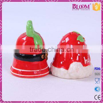 Christmas Bell Desgin Ceramic Salt Pepper Shaker photo-4