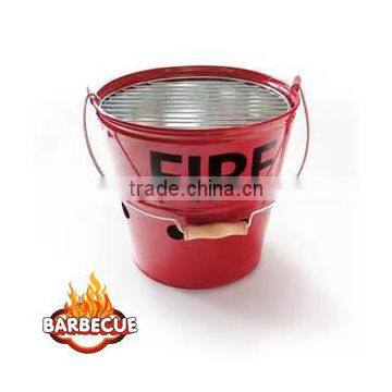Popular OEM Fire Bucket High quality Camping BBQ Set Portable Charcoal Barbecue Grill