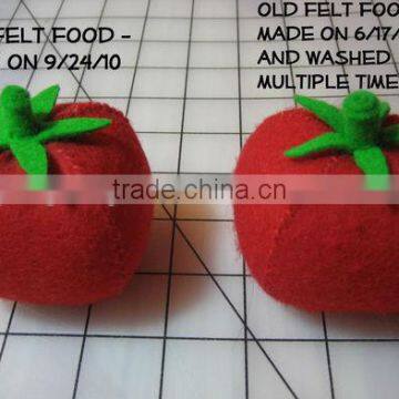 2017 hight quality new products hot sale interior home decoration handmade promotion felt toy tomato made in China