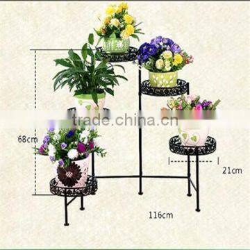 2016 Continental Style Metal Hanging Corner Flower Pot Stand photo-3