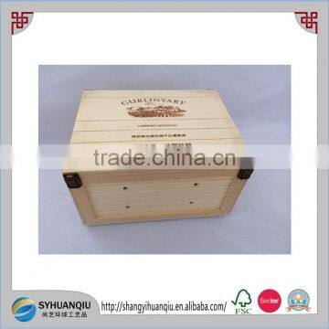 6 pack wine crate case cheap wooden wine crates for sale with wood wool