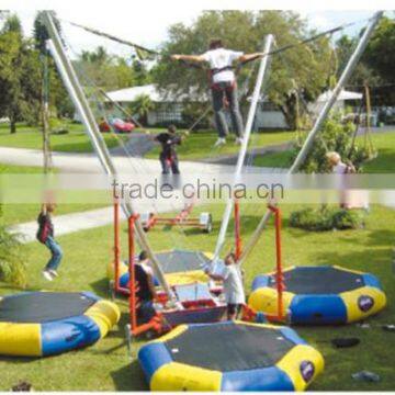 Fashionable outdoor round mobile bungee trampoline