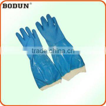 A3025 44cm long blue cheap price Rubber Glove