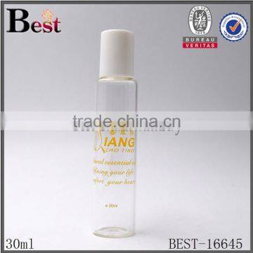 Cosmetics Hot Products Different Size Silk Screen Printing Clear Roll on Glass Bottle Tube Perfume Essential Oil Roll Bottle photo-2
