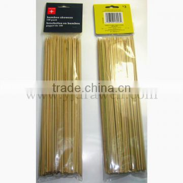 BS-1025 100Pcs 10" bamboo skewer