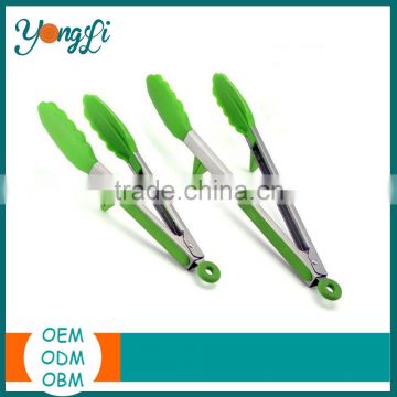 Nontoxic Stocked,Eco-Friendly Feature Silicone Kitchen Tongs Set of 2