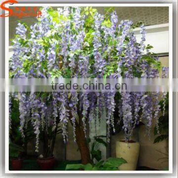 Factory price artificial wisteria tree colour decorative artificial wisteria