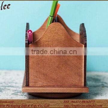Beauty Wooden Material Computer Office Wooden Pen Holder photo-4