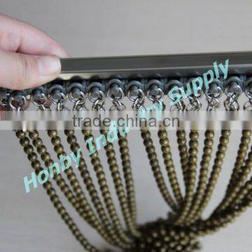 Bronze Coloured 6mm Hanging Bead String Room Divider