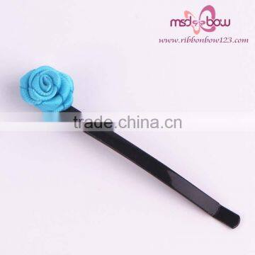 Wholesale Hair Accessories Satin Rose Hair Clip Design for Kids, Flower Hair Cilp photo-5