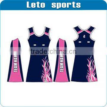 Hot!!!! latest custom design sexy sublimated netball dress