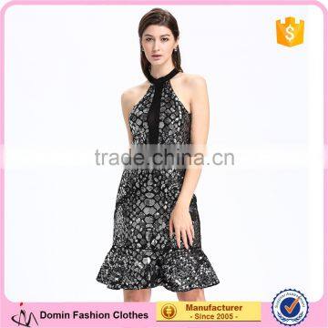 Domin fashion latest ladies western sequin dress designs