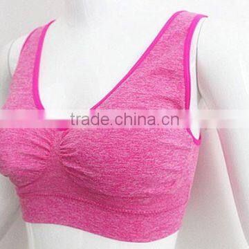 Melange Space Dye Sports Bra for Ladies China Factory Wholesale