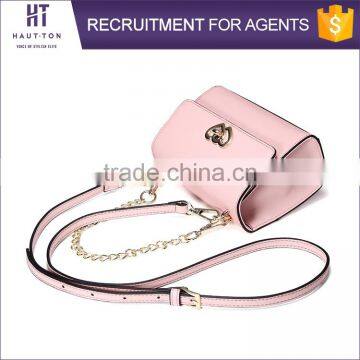 New Style Fashion Woman Genuine Split Cow Leather Messenger Bag Top Selling Casual Ladies Chain Shoulder Bag For Sale