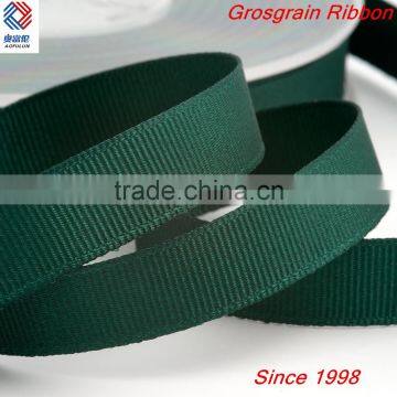 Deep Green Polyester Grosgrain Ribbon in 25 yards/roll