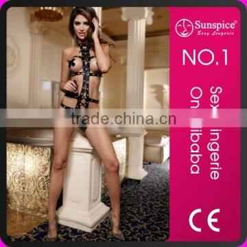 New Black Erotic Lingerie Sexy Leather Underwear With Spank Paddle photo-2